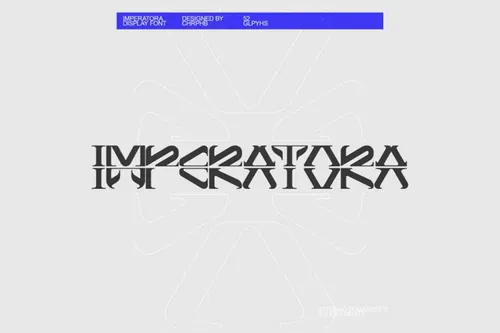 未来派酸性艺术优雅奢华神秘的外星科技时尚排版英文装饰字体下载