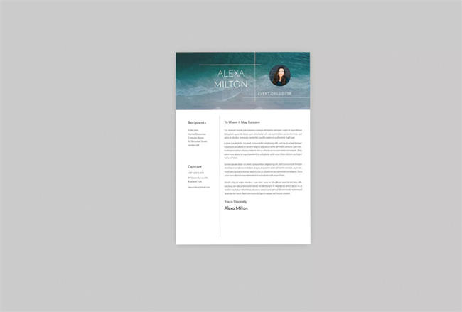 活动组织策划总监履历表简历表设计模板 Rye CV Resume Designer