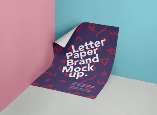 A4纸张信纸样机 Psd Letter Paper Mockup