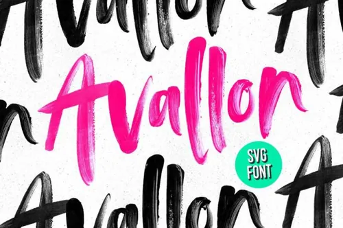 标准 OpenType SVG 字体 Avallon OpenTypeSVG