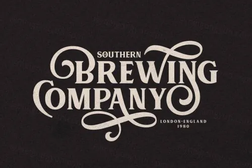 适合 Logo 设计复古英文字体 MUARA