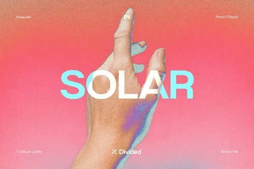 7款瞩目的X射线紫外线迷幻图片效果PS动作素材 Solar
