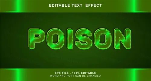 三维立体金属特效字体文本特效可编辑EPS矢量模板素材3d editable text style effect