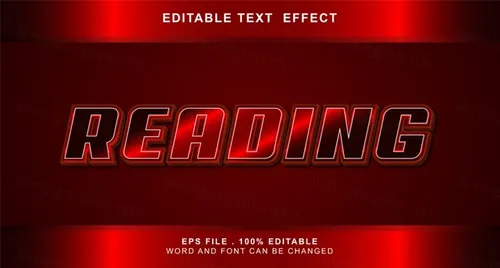 三维立体金属特效字体文本特效可编辑EPS矢量模板素材3d editable text style effect