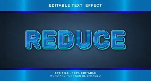 三维立体金属特效字体文本特效可编辑EPS矢量模板素材3d editable text style effect