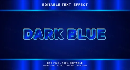 三维立体金属特效字体文本特效可编辑EPS矢量模板素材3d editable text style effect