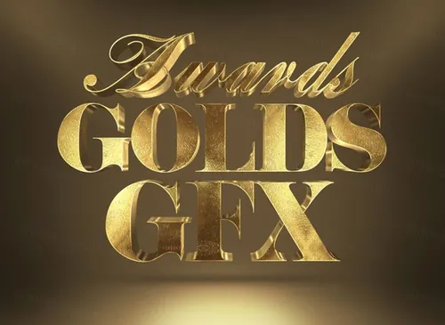 3D黄金文字效果3D Gold Text Effect