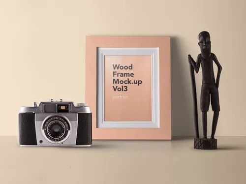 多彩psd木结构画框样机 Psd Wood Frame Mockup Vol3