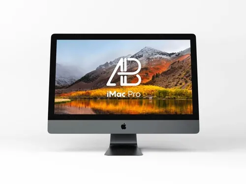 苹果电脑贴图样机PSD模板iMac Pro PSD Mockup