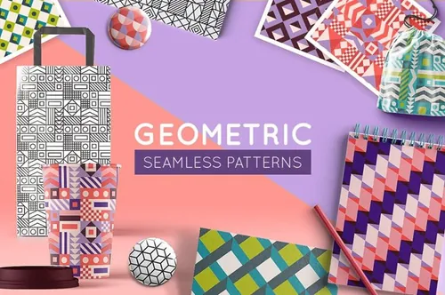 几何无缝拼接图案 Geometric Seamless Pa