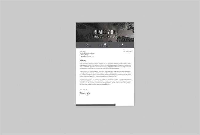 产品经理职位应聘电子简历模板 Silent Resume Designer