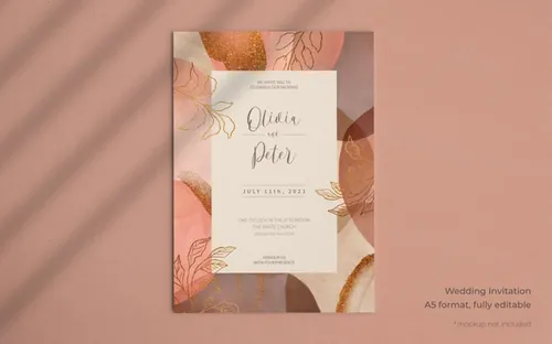 优雅的带有最新潮流高级阴影小册子传单折页设计提案展示样机模板