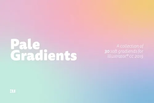 时尚高端清新渐变色彩矢量背景底纹Pale Gradients