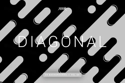 矢量线条背景纹理 Diagonal Rounded Line