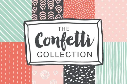 几何图案背景纹理 Confetti Pattern Coll