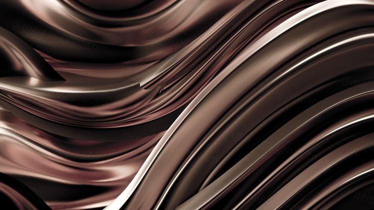 豪华金色背景 3D渲染绸缎高清图片素材