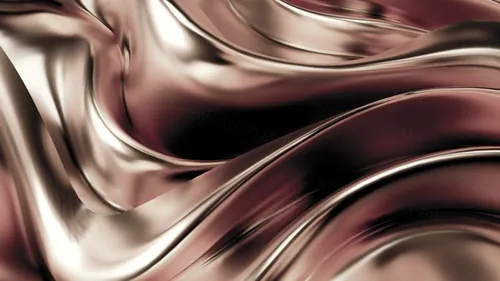 豪华金色背景 3D渲染绸缎高清图片素材