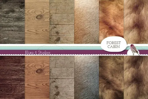 木纹材质背景纹理 Forest Cabin Rustic D