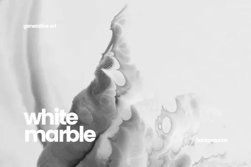 高品质优雅抽象水彩白色大理石 Marble Backgrou