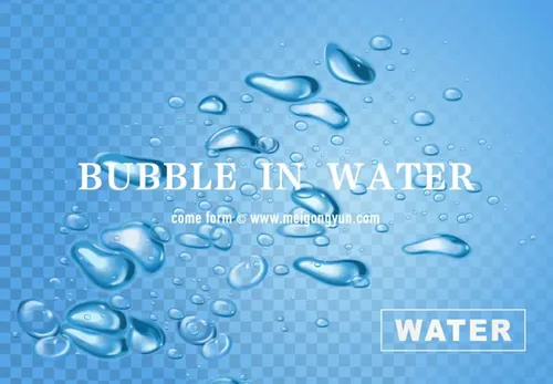 水泡气泡Ai矢量元素bubble-in-water
