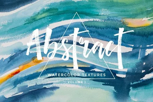 抽象水彩涂鸦纹理 Abstract Watercolor