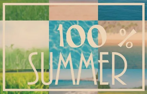 夏天背景纹理 Set of summer backgroun