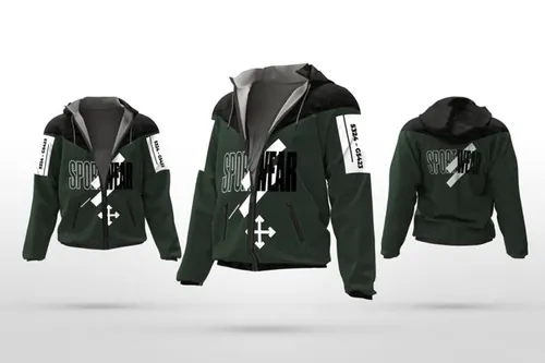 运动夹克外观设计图样机 Sport Jacket Mockups