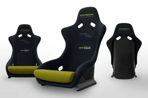 玻璃纤维赛车座椅工业设计图样机 Fiberglass Racing Seat Mockups