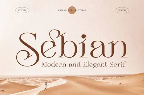 现代优雅女性婚礼品牌排版衬线英文字体 Sebian - Elegant Serif Font