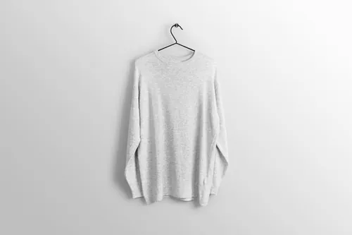 宽松长袖针织衫羊毛衫服装设计样机提案PSD模板 Mockup of different clothing