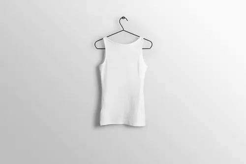 男士无袖背心服装设计样机提案PSD模板 Mockup of different clothing