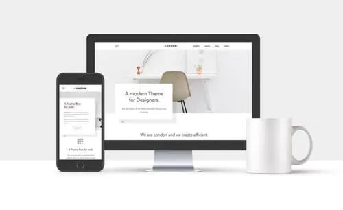 极简风格网页展示电子设备PSD模板Psd Minimalist Web Showcase