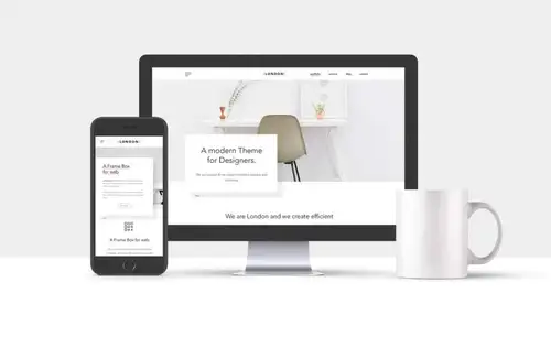 极简风格网页展示电子设备PSD模板Psd Minimalist Web Showcase