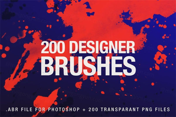 200个设计师PS笔刷 200 Designer Brushes fo