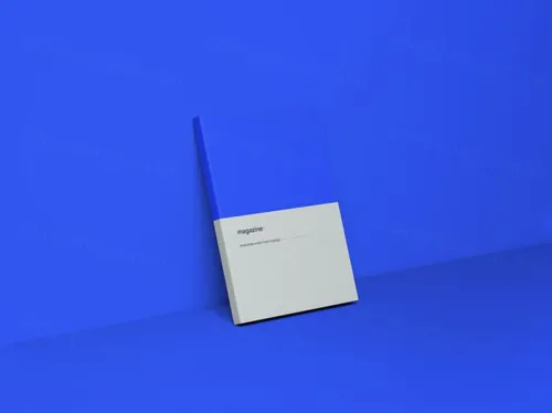 杂志封面设计立体效果图样机模板 Smart Magazine Cover Mockup