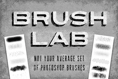 各种纹理效果的PS笔刷 Brush Lab Photoshop Bru