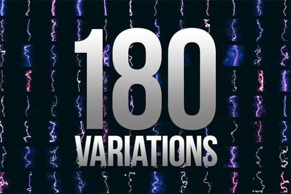 180种电流特效笔刷 180 Electrifying Lightni