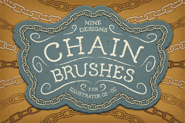 链条样式Ai笔刷 Chain Brushes