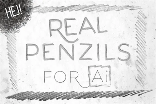逼真的铅笔Ai笔刷 REAL PENZILS FOR Ai