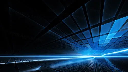 蓝色科技感空间光效高清背景设计素材High definition background_39977872