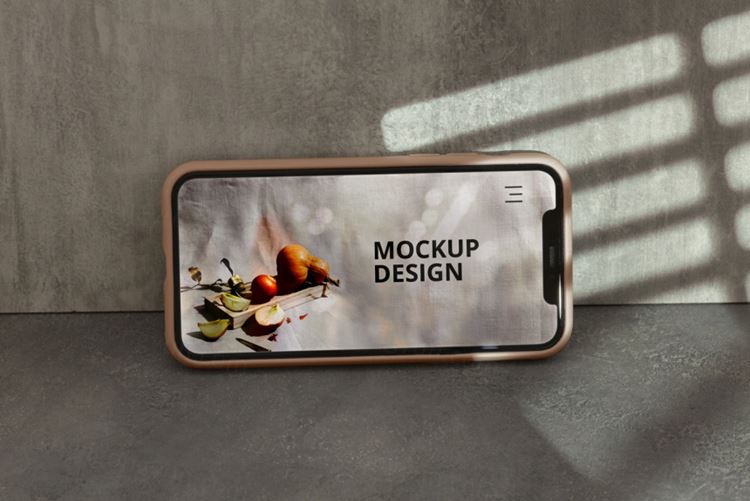 高质量真实光影iPhone手机APP界面贴图展示UI设计提案样机模板