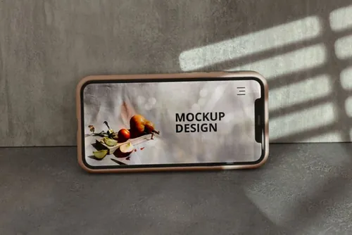 高质量真实光影iPhone手机APP界面贴图展示UI设计提案样机模板