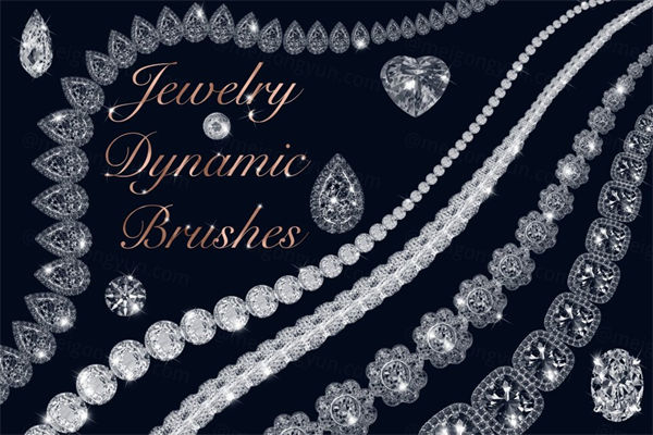 宝石动态画笔笔刷 Jewelry Dynamic Brushes