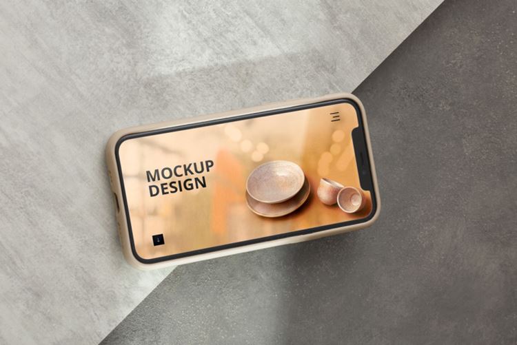 高质量真实光影iPhone手机APP界面贴图展示UI设计提案样机模板