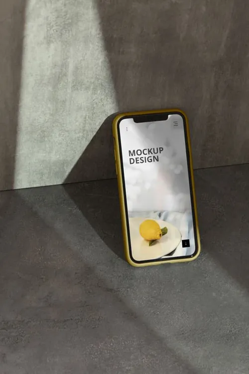 高质量真实光影iPhone手机APP界面贴图展示UI设计提案样机模板