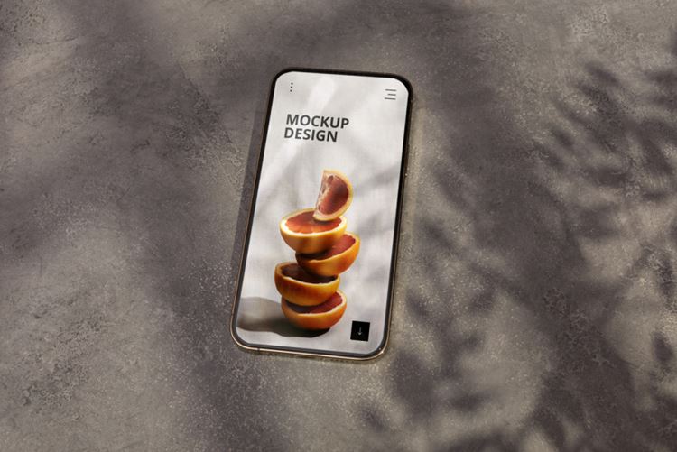 高质量真实光影iPhone手机APP界面贴图展示UI设计提案样机模板