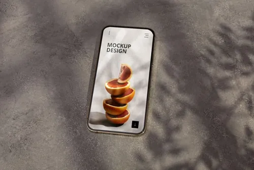 高质量真实光影iPhone手机APP界面贴图展示UI设计提案样机模板