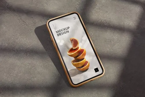 高质量真实光影iPhone手机APP界面贴图展示UI设计提案