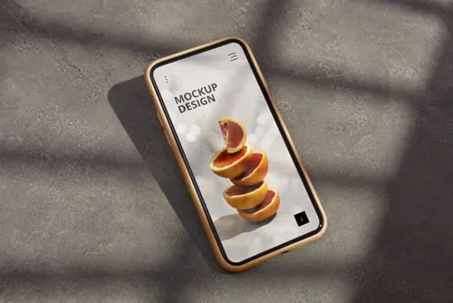 高质量真实光影iPhone手机APP界面贴图展示UI设计提案样机模板