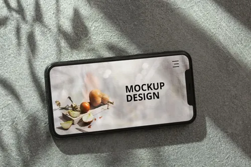 高质量真实光影iPhone手机APP界面贴图展示UI设计提案样机模板